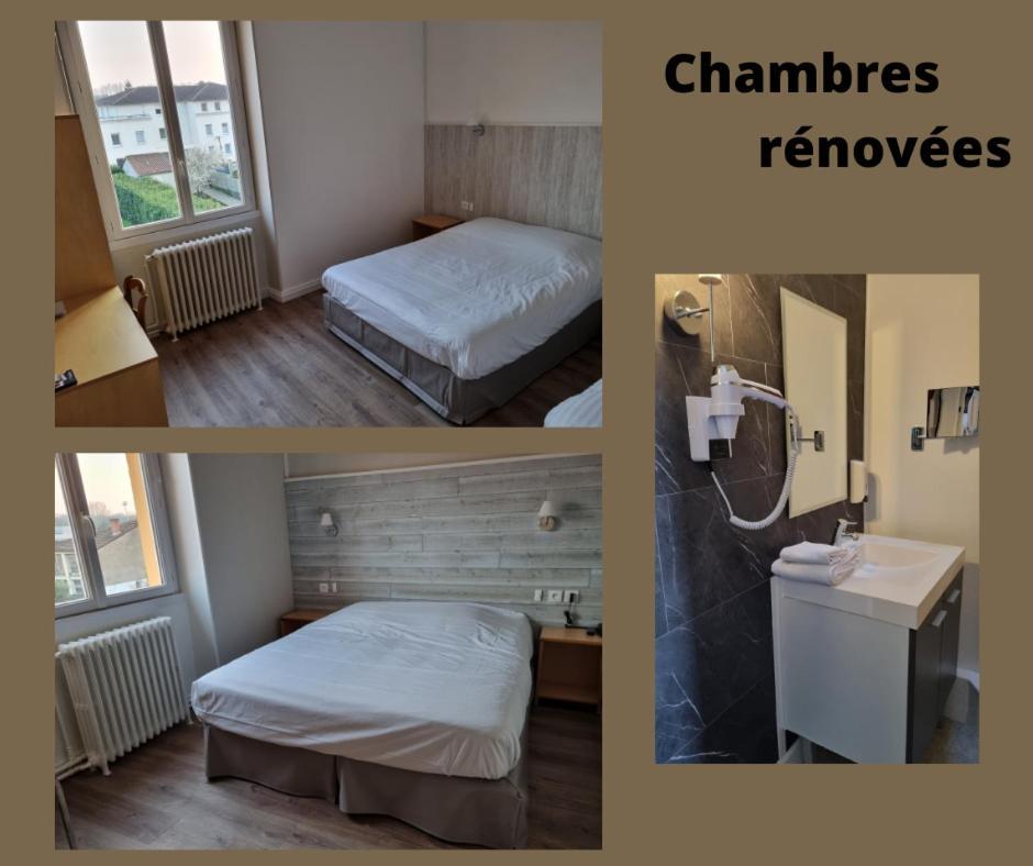Hotel du Cheval Blanc Cerizay Buitenkant foto